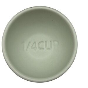 Greg Natale Ceramic Measuring Cup Set of 4 Sage Green New in Box
